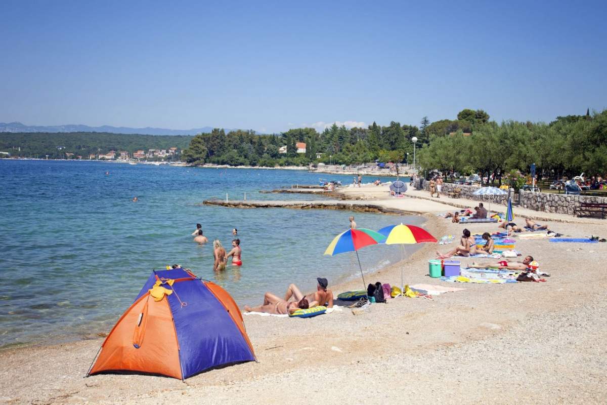 Rova beach in Malinska